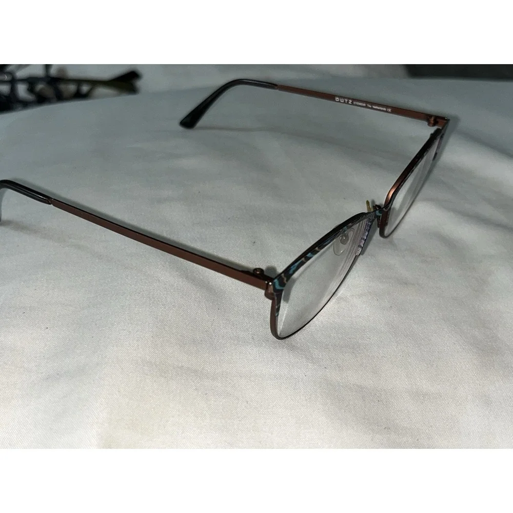 DUTZ‎ DZ801 35 MATT Copper Blue EYEGLASSES FRAME Hypo-Allergenic 50-16-135mm